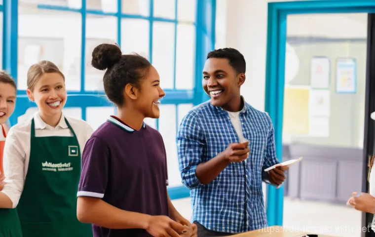 언어교육학 연구 방법론 - **"A vibrant, diverse group of young adults, aged 18-30, enthusiastically participating in a role-pl...